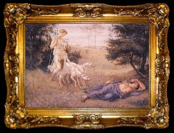framed  Walter Crane Diana and Endymion, ta009-2
